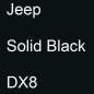 Preview: Jeep, Solid Black, DX8.